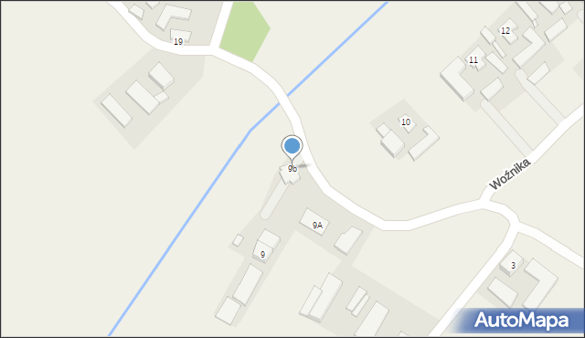 Borki Wielkie, Kolonia Kuźnica Borecka, 9b, mapa Borki Wielkie