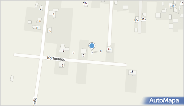 Boronów, Korfantego Wojciecha, 7, mapa Boronów