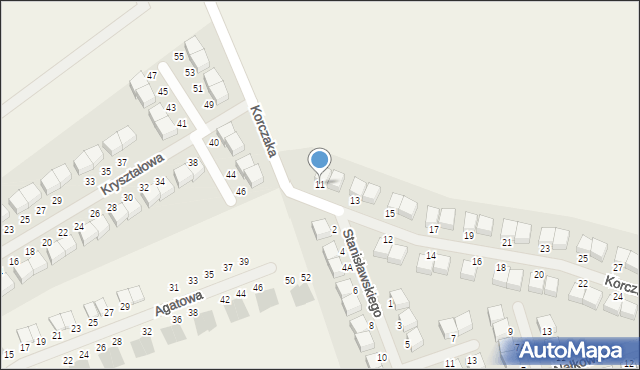 Borowiec, Korczaka Janusza, 11, mapa Borowiec