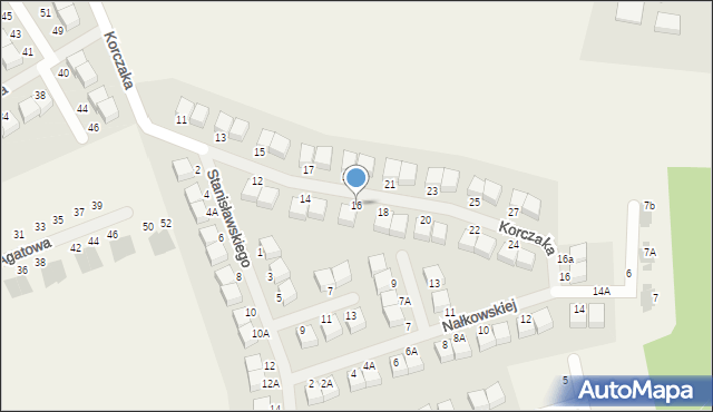 Borowiec, Korczaka Janusza, 16, mapa Borowiec