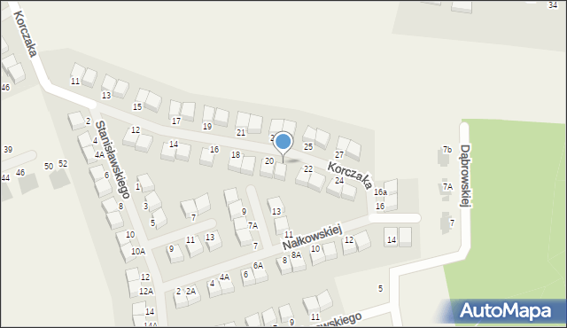 Borowiec, Korczaka Janusza, 20A, mapa Borowiec