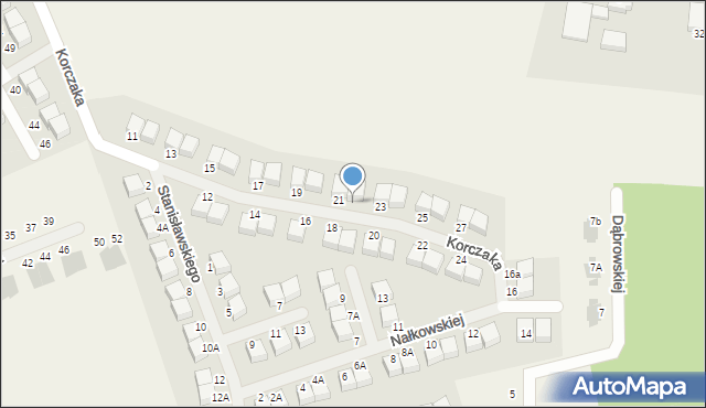 Borowiec, Korczaka Janusza, 21A, mapa Borowiec