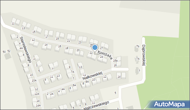 Borowiec, Korczaka Janusza, 22A, mapa Borowiec