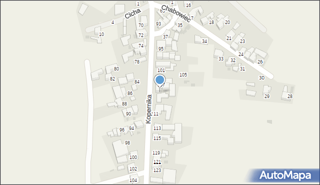 Borucin, Kopernika Mikołaja, 109, mapa Borucin