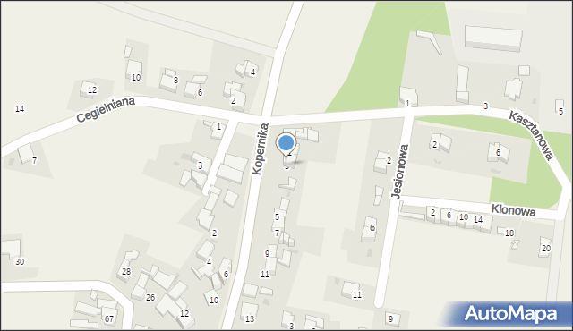 Borucin, Kopernika Mikołaja, 3, mapa Borucin