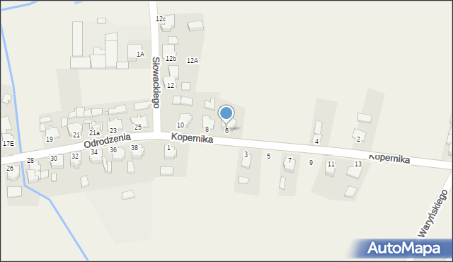 Borycz, Kopernika Mikołaja, 6, mapa Borycz