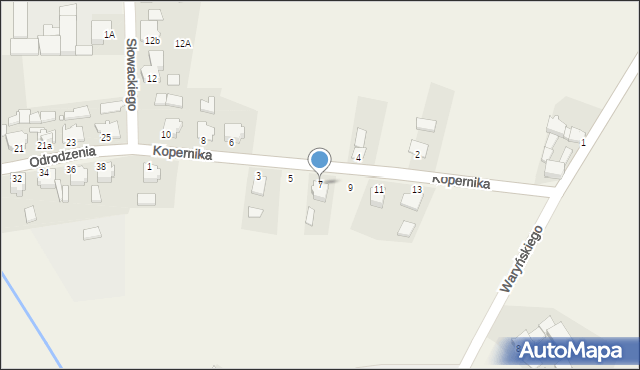 Borycz, Kopernika Mikołaja, 7, mapa Borycz