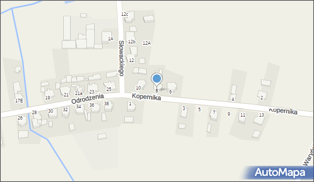 Borycz, Kopernika Mikołaja, 8, mapa Borycz