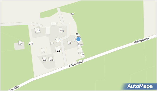 Borzechowo, Kociewska, 21, mapa Borzechowo