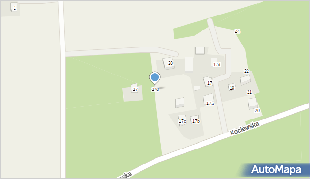 Borzechowo, Kociewska, 27d, mapa Borzechowo