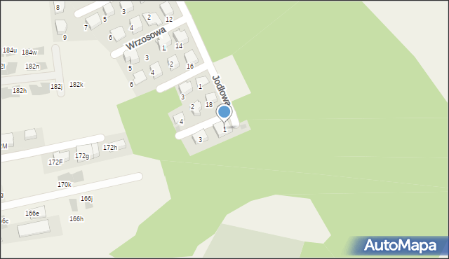 Bosutów, Konwaliowa, 1, mapa Bosutów