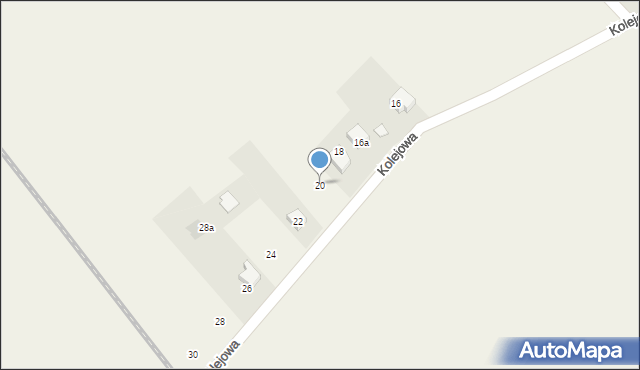 Boszkowo, Kolejowa, 20, mapa Boszkowo