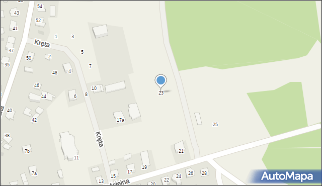 Bratian, Kościelna, 23, mapa Bratian