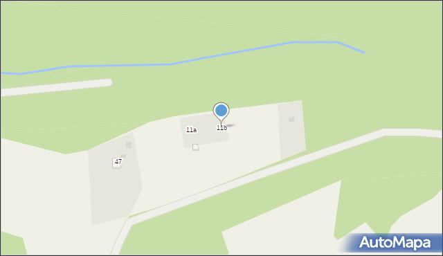 Brenna, Kotarz, 11b, mapa Brenna