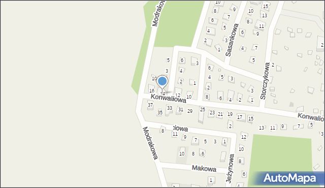 Brenno, Konwaliowa, 14, mapa Brenno