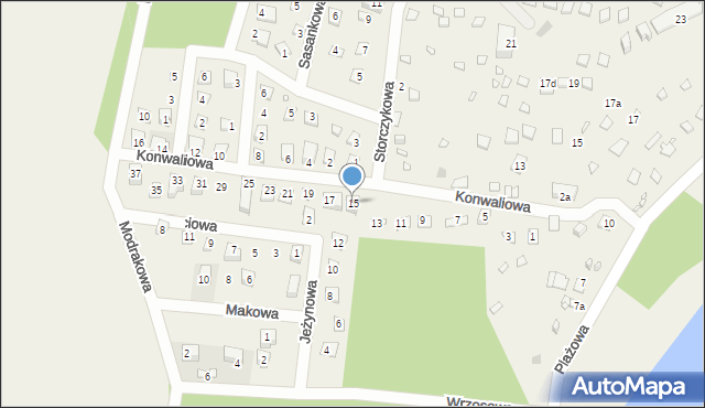 Brenno, Konwaliowa, 15, mapa Brenno