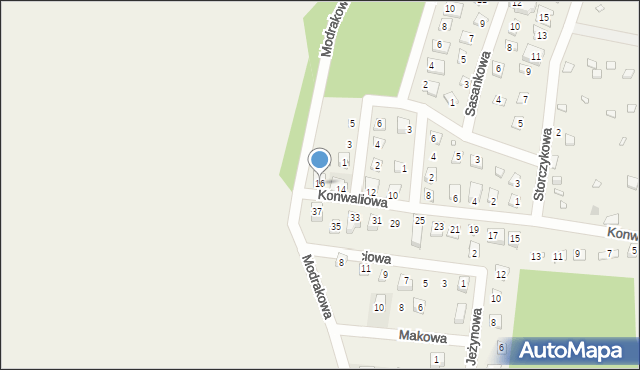 Brenno, Konwaliowa, 16, mapa Brenno