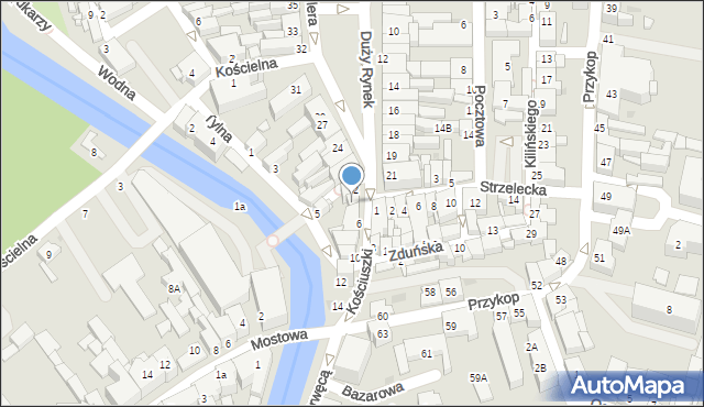 Brodnica, Kościuszki Tadeusza, gen., 4, mapa Brodnica