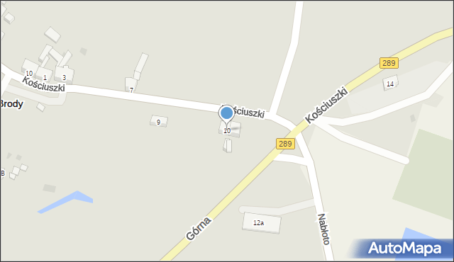 Brody, Kościuszki Tadeusza, gen., 10, mapa Brody
