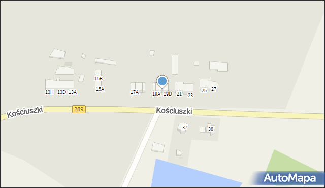 Brody, Kościuszki Tadeusza, gen., 19C, mapa Brody