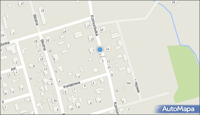 Brok, Komorówka, 5, mapa Brok