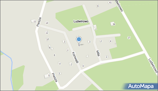 Brok, Konwalii, 6, mapa Brok