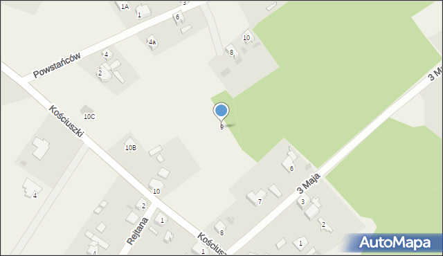 Bronowice, Kościuszki Tadeusza, gen., 9, mapa Bronowice