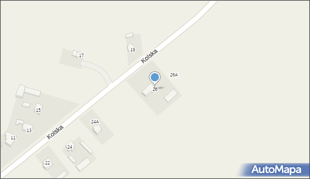 Brudzew, Kolska, 26, mapa Brudzew