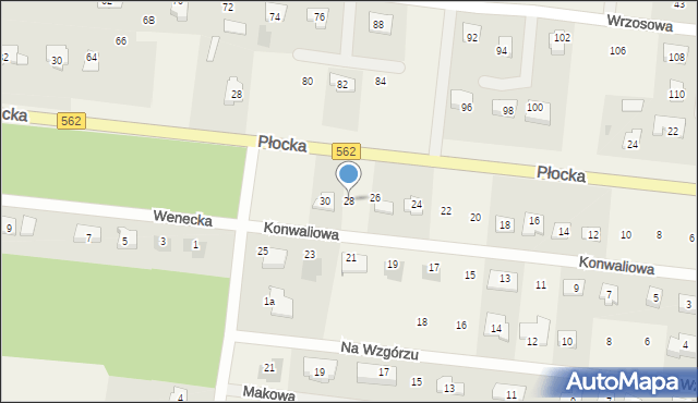 Brwilno, Konwaliowa, 28, mapa Brwilno