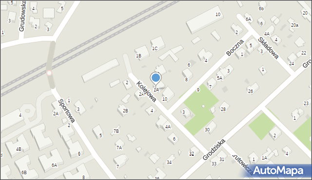 Brwinów, Kolejowa, 1A, mapa Brwinów