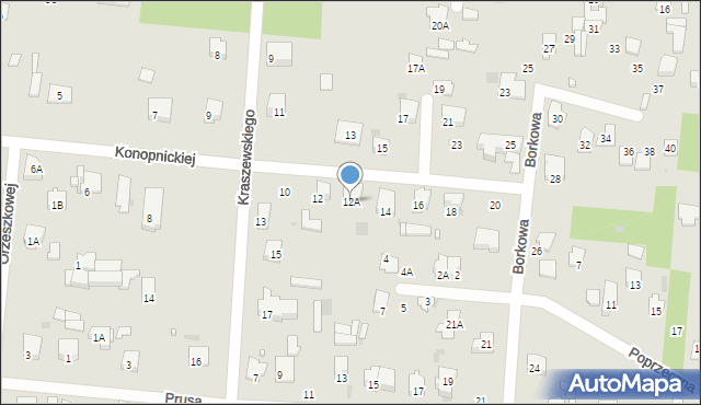 Brwinów, Konopnickiej Marii, 12A, mapa Brwinów