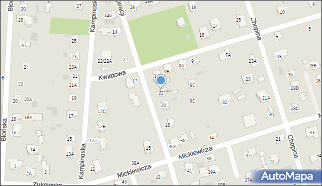 Brwinów, Konspiracji, 22, mapa Brwinów