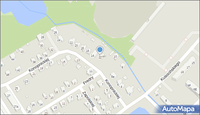 Brzeg, Konopnickiej Marii, 12, mapa Brzeg