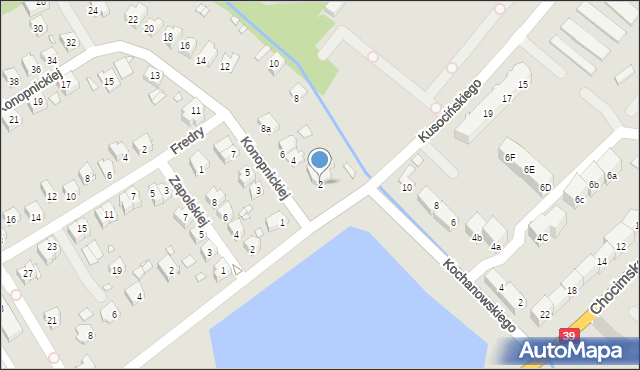 Brzeg, Konopnickiej Marii, 2, mapa Brzeg