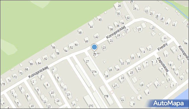 Brzeg, Konopnickiej Marii, 25, mapa Brzeg