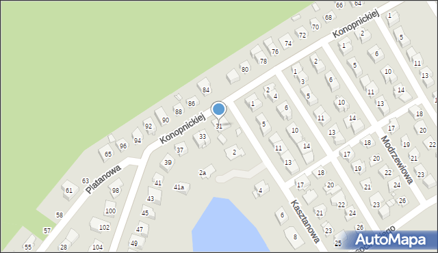 Brzeg, Konopnickiej Marii, 31, mapa Brzeg