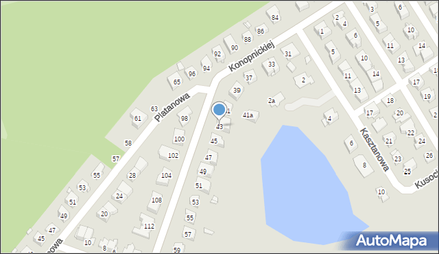 Brzeg, Konopnickiej Marii, 43, mapa Brzeg