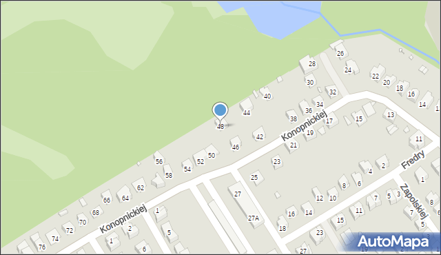Brzeg, Konopnickiej Marii, 48, mapa Brzeg