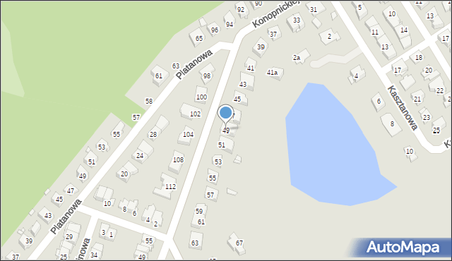 Brzeg, Konopnickiej Marii, 49, mapa Brzeg