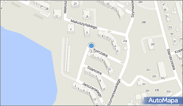 Brzeg, Korczaka Janusza, 2a, mapa Brzeg