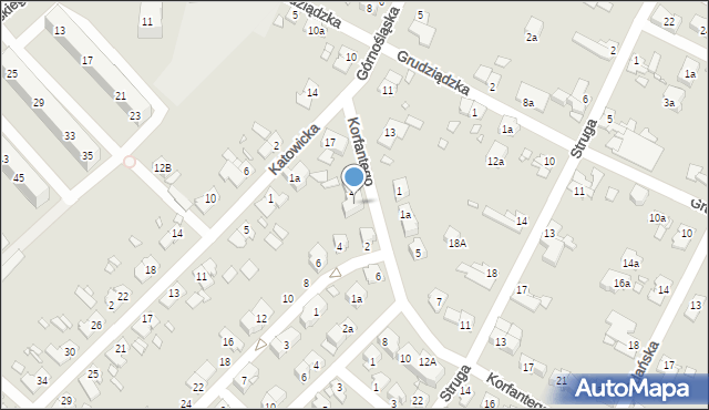 Brzeg, Korfantego Wojciecha, 4, mapa Brzeg