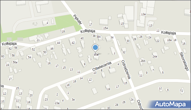 Brzesko, Kołłątaja Hugona, 40a, mapa Brzesko