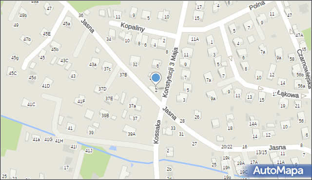 Brzesko, Konstytucji 3 Maja, 2, mapa Brzesko