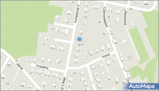 Brzesko, Konstytucji 3 Maja, 21, mapa Brzesko