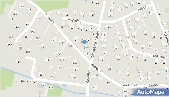 Brzesko, Konstytucji 3 Maja, 4, mapa Brzesko