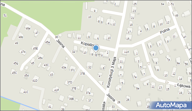 Brzesko, Kopaliny, 6, mapa Brzesko