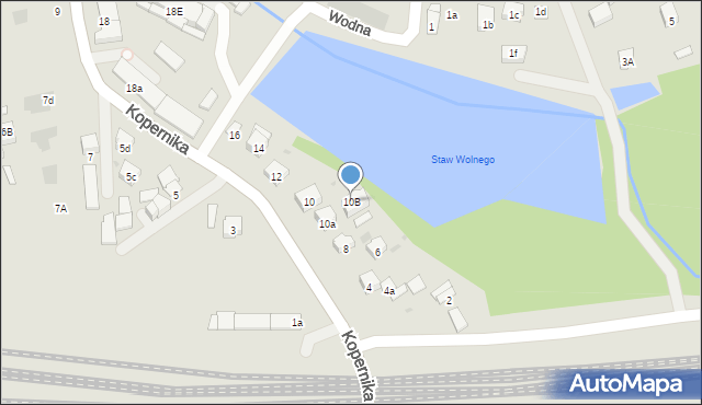 Brzesko, Kopernika Mikołaja, 10B, mapa Brzesko