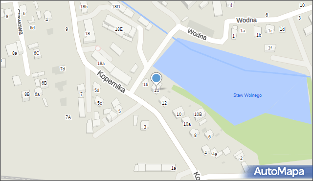 Brzesko, Kopernika Mikołaja, 14, mapa Brzesko