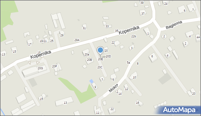 Brzesko, Kopernika Mikołaja, 20E, mapa Brzesko