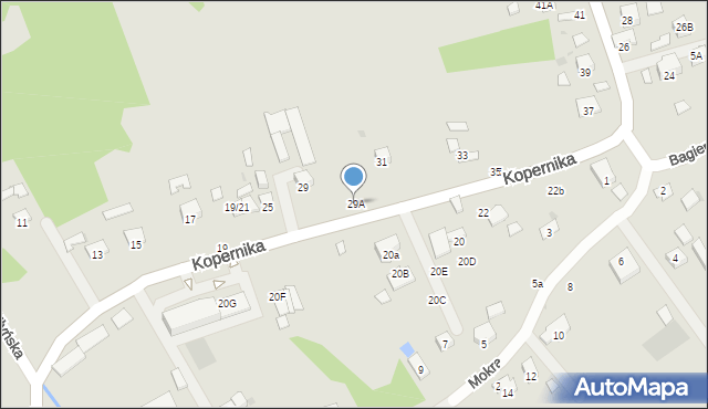 Brzesko, Kopernika Mikołaja, 29A, mapa Brzesko
